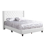 Glory Furniture Julie G1918-KB-UP King Upholstered Bed, WHITE B078118291