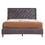 Glory Furniture Julie G1920-KB-UP King Upholstered Bed, GRAY B078118297