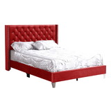 Glory Furniture Julie G1922-FB-UP Full Upholstered Bed, CHERRY B078118302