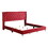 Glory Furniture Julie G1922-KB-UP King Upholstered Bed, CHERRY B078118303