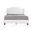 Glory Furniture Joy G1926-KB-UP King Upholstered Bed, WHITE B078118309