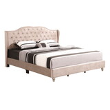 Glory Furniture Joy G1935-KB-UP King Upholstered Bed, BEIGE B078118315