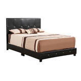 Glory Furniture Nicole G2573-KB-UP King Bed, BLACK B078118347