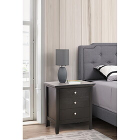 Glory Furniture Hammond G5450-N 3 Drawer Nightstand, Black B078118400