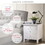 Glory Furniture Hammond G5490-N 3 Drawer Nightstand, White B078118403