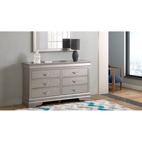 Glory Furniture Lorana G6500-D Dresser, Silver Champagne B078118415