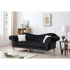 Glory Furniture Wilshire G0952A-S Sofa, BLACK B078S00021