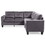 Glory Furniture Nailer G310B-SC Sectional, GRAY B078S00026