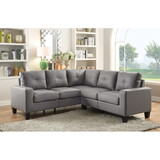 Glory Furniture Newbury G461B-SC SectionalASAS, GRAY B078S00035