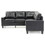 Glory Furniture Newbury G463B-SC SectionalASAS, BLACK B078S00037
