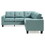Glory Furniture Newbury G500B-SC SectionalASAS, TEAL B078S00043