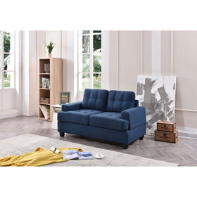 Glory Furniture Sandridge G510A-L Loveseat, NAVY BLUE B078S00044