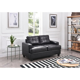 Glory Furniture Sandridge G583A-L Loveseat, BLACK B078S00054