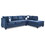 Glory Furniture Malone G630B-SC Sectional ( 3 Boxes), NAVY BLUE B078S00058