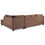 Glory Furniture Malone G632B-SC Sectional ( 3 Boxes), CHOCOLATE B078S00059