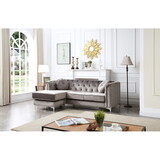 Glory Furniture Pompano G782B-SC Sofa Chaise ( 3 Boxes ), DARK GRAY B078S00069