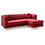 Glory Furniture Pompano G789B-SC Sofa Chaise ( 3 Boxes ), BURGUNDY B078S00071
