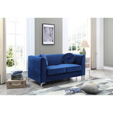 Glory Furniture Delray G791A-L Loveseat ( 2 Boxes ), NAVY BLUE B078S00074