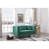 Glory Furniture Delray G792A-L Loveseat ( 2 Boxes ), GREEN B078S00076