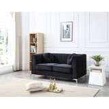 Glory Furniture Delray G793A-L Loveseat ( 2 Boxes ), BLACK B078S00079