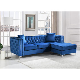 Paige G829B-SC Sofa Chaise, BLUE B078S00095