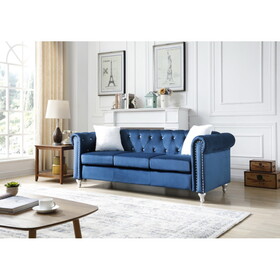 Glory Furniture Raisa G861A-S Sofa, NAVY BLUE B078S00099