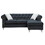 Glory Furniture Raisa G863B-SCH Sofa Chaise, BLACK B078S00103