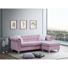 Glory Furniture Raisa G864B-SCH Sofa Chaise, Burgandy B078S00106
