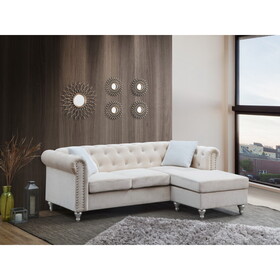 Glory Furniture Raisa G867B-SCH Sofa Chaise, BEIGE B078S00109