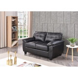 Glory Furniture Gallant G903A-L Loveseat, BLACK B078S00114