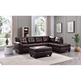 Glory Furniture Gallant G905B-SC Sectional, CAPPUCCINO B078S00119