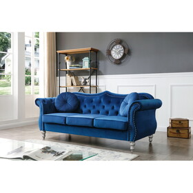 Glory Furniture Hollywood G0661A-S Sofa, NAVY BLUE B078S00128