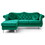Glory Furniture Hollywood G0662B-SC Sofa Chaise, GREEN B078S00132