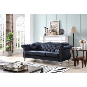 Glory Furniture Hollywood G0663A-S Sofa, BLACK B078S00134