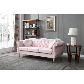 Glory Furniture Hollywood G0664A-S Sofa, PINK B078S00136