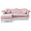 Glory Furniture Hollywood G0664B-SC Sofa Chaise, PINK B078S00137