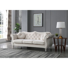 Glory Furniture Hollywood G0667A-S Sofa, IVORY B078S00139