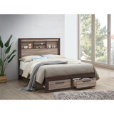 Glory Furniture Magnolia G1400B-QB Queen Bed, Gray/Brown B078S00162