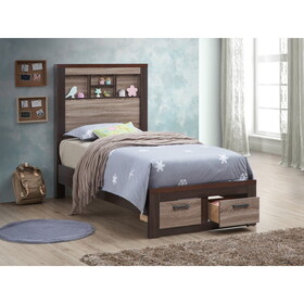 Glory Furniture Magnolia G1400B-TB Twin Bed, Gray/Brown B078S00163