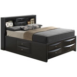 Glory Furniture Marilla G1500G-KSB3 King Storage Bed, Black B078S00165