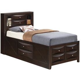 Glory Furniture Marilla G1525G-TSB3 Twin Storage Bed, Cappuccino B078S00196