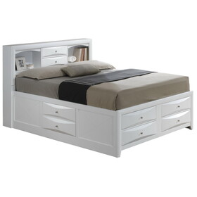 Glory Furniture Marilla G1570G-KSB3 King Storage Bed, White B078S00210