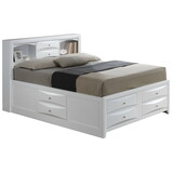 Glory Furniture Marilla G1570G-QSB3 Queen Storage Bed, White B078S00211