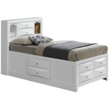 Glory Furniture Marilla G1570G-TSB3 Twin Storage Bed, White B078S00212