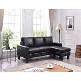 Glory Furniture Jenna G213-SCH Sofa Chaise, BLACK B078S00217