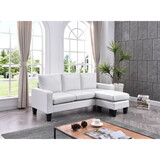 Glory Furniture Jenna G217-SCH Sofa Chaise, WHITE B078S00220