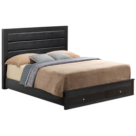 Glory Furniture Burlington G2450C-FSB Full Storage Bed, Black B078S00253