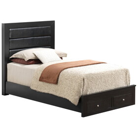 Glory Furniture Burlington G2450C-TSB Twin Storage Bed, Black B078S00256