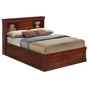 Glory Furniture Louis Phillipe G3100B-FSB Full Storage bed, Cherry B078S00273