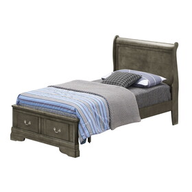 Glory Furniture Louis Phillipe G3105D-TSB2 Twin Storage Bed, Gray B078S00307